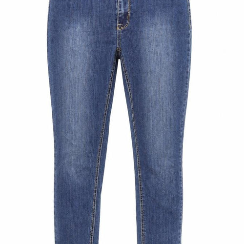 Ruff Hewn Women's Blue Medium Straight Stretch Denim Jeans