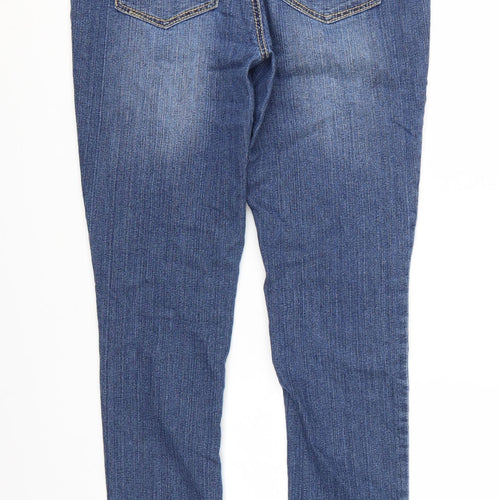 Ruff Hewn Women's Blue Medium Straight Stretch Denim Jeans