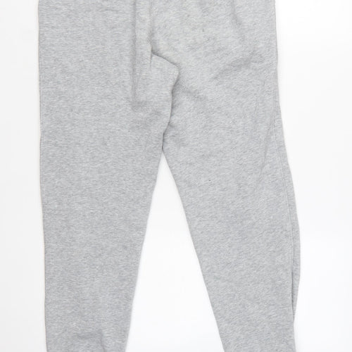 FILA Women Grey Jogger Sweatpants S Cotton Blend Tapered Fit