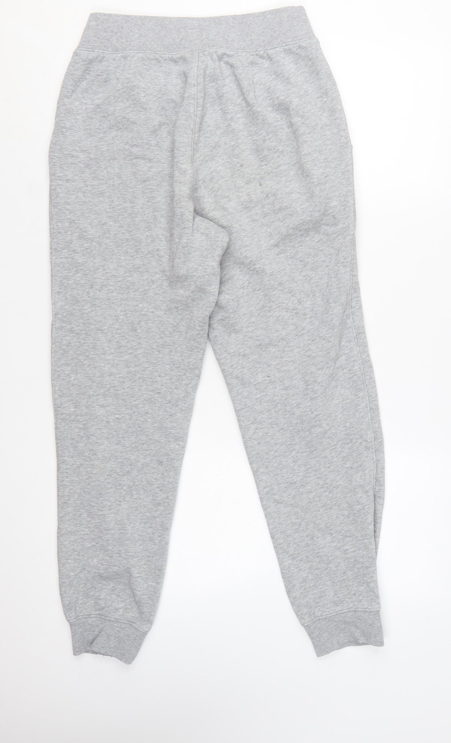 FILA Women Grey Jogger Sweatpants S Cotton Blend Tapered Fit