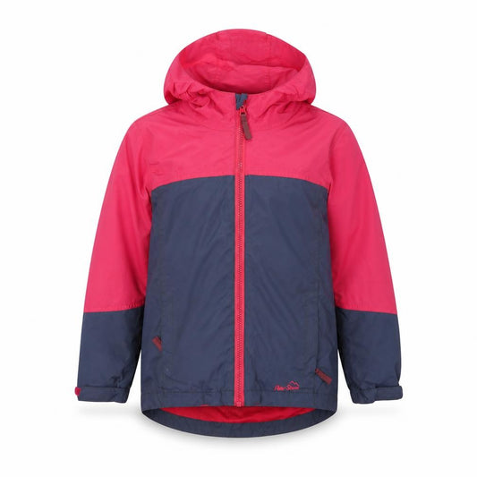 Peter Storm Girls Pink and Blue Waterproof Hooded Rain Jacket 7-8 Years