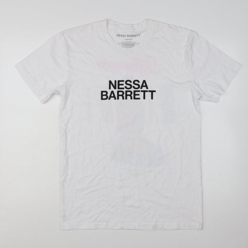 NESSA BARRETT Women’s White Medium Tour T-Shirt 100% Cotton