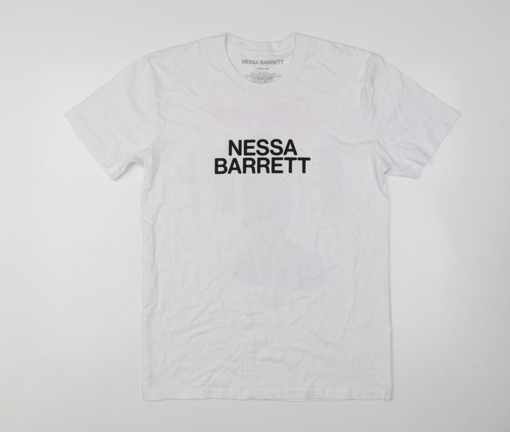 NESSA BARRETT Women’s White Medium Tour T-Shirt 100% Cotton