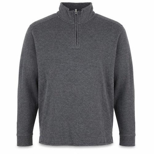 Club Room Men's Grey Cotton Half Zip Jumper Size L