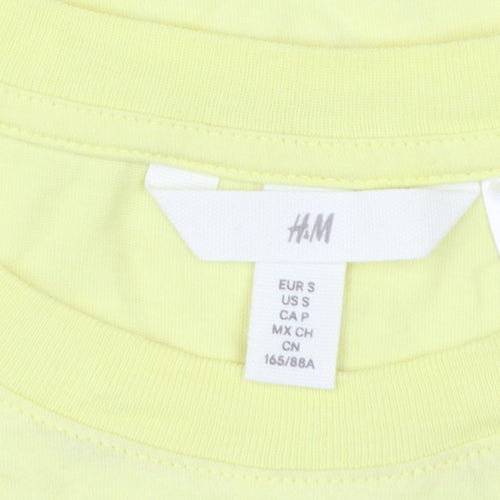 H&M Women’s Yellow Fanta Lemon Graphic T-Shirt Size S