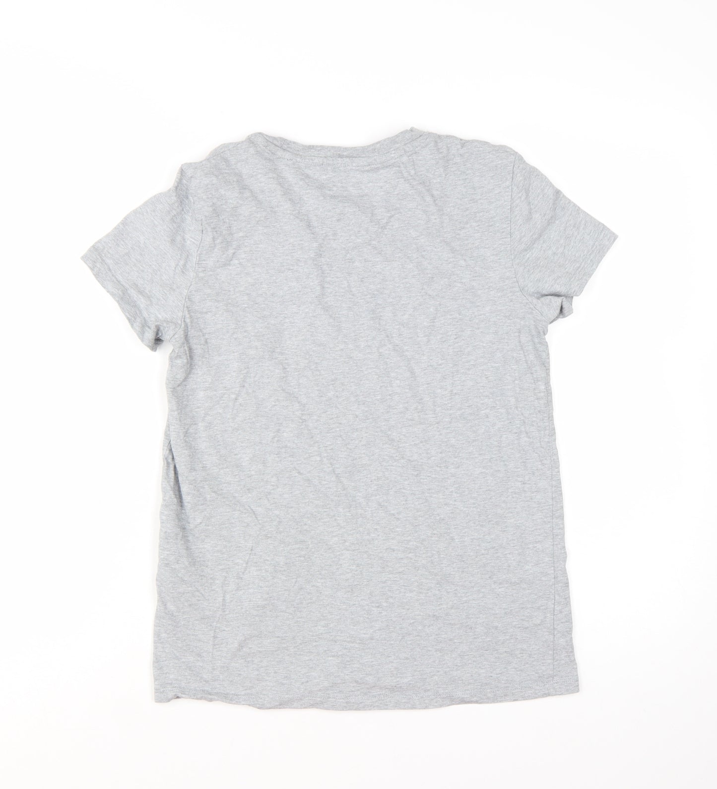Levi's Women's Grey Floral Logo Cotton T-Shirt Size S