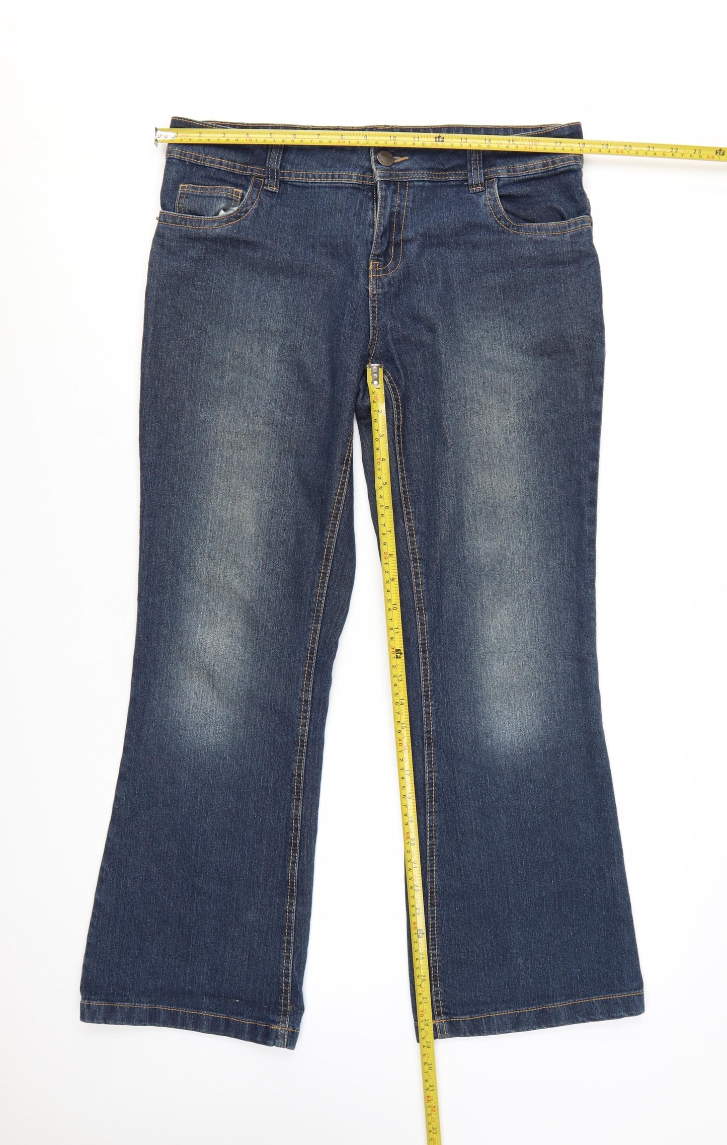 Denim Co Women’s Blue Bootcut Jeans Size 16 Regular
