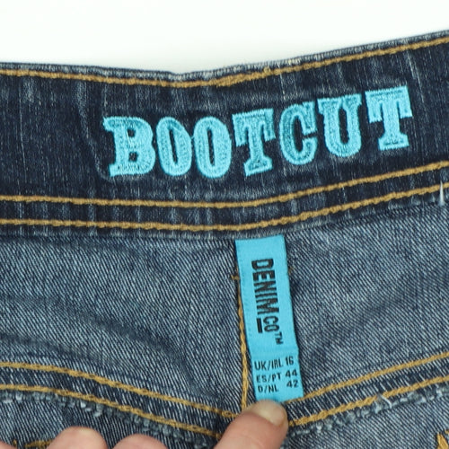 Denim Co Women’s Blue Bootcut Jeans Size 16 Regular