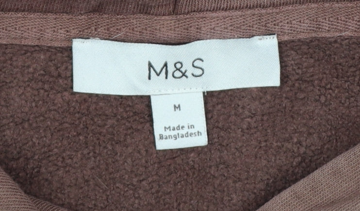 Marks and Spencer Women Brown Pullover Hoodie Medium USA Studio Sports