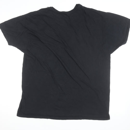 Hanes Harley-Davidson Men's Black XL Flame Graphic Biker T-Shirt
