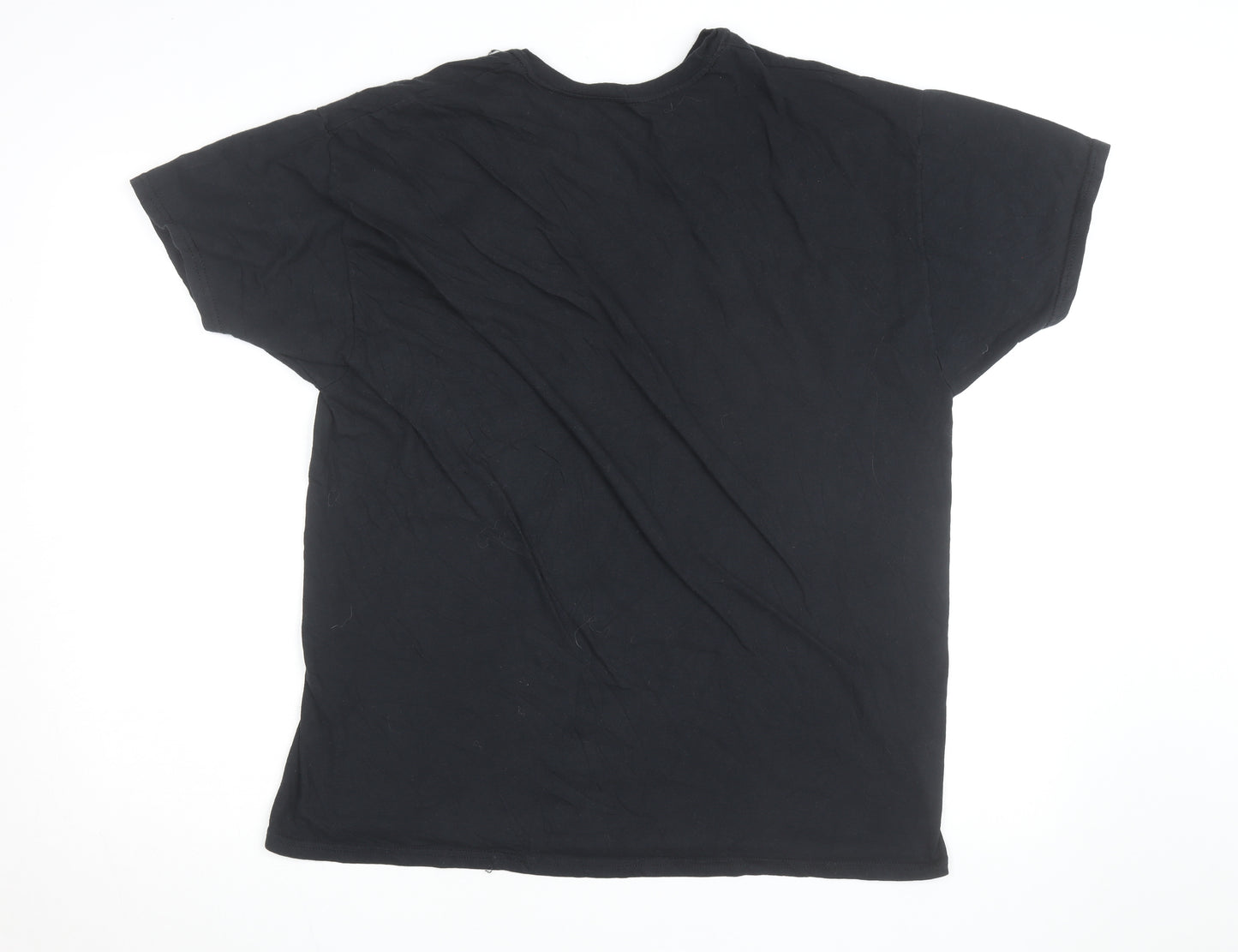 Hanes Harley-Davidson Men's Black XL Flame Graphic Biker T-Shirt