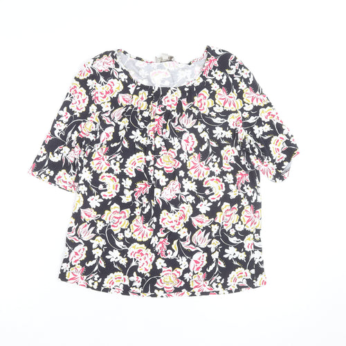 Hobbs Women’s Multicoloured Floral Jersey Tunic Blouse Size M