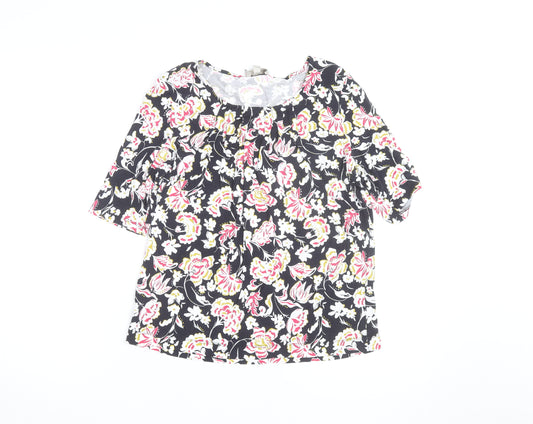 Hobbs Women’s Multicoloured Floral Jersey Tunic Blouse Size M