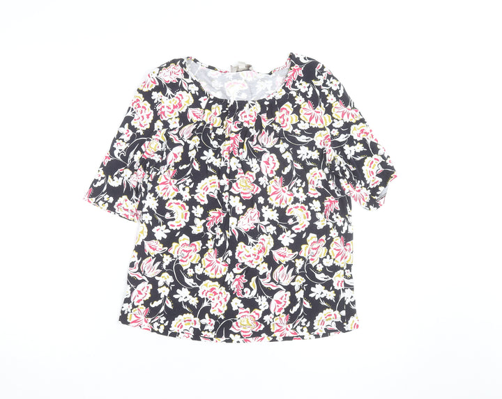 Hobbs Women’s Multicoloured Floral Jersey Tunic Blouse Size M