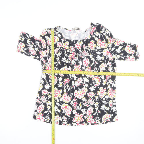 Hobbs Women’s Multicoloured Floral Jersey Tunic Blouse Size M