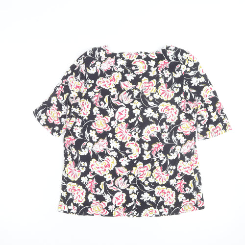Hobbs Women’s Multicoloured Floral Jersey Tunic Blouse Size M