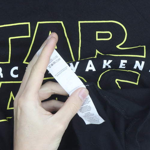Star Wars The Force Awakens Black Men's Medium Graphic T-Shirt