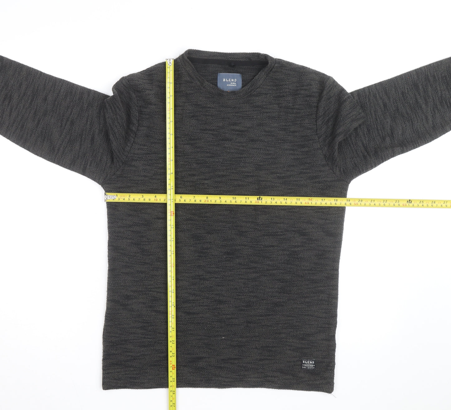 Blend Men's Grey Medium Crew Neck Knit Pullover Jumper