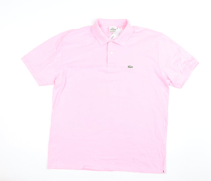 Lacoste Men’s Pink Cotton Polo Shirt Size 10XL Classic Fit
