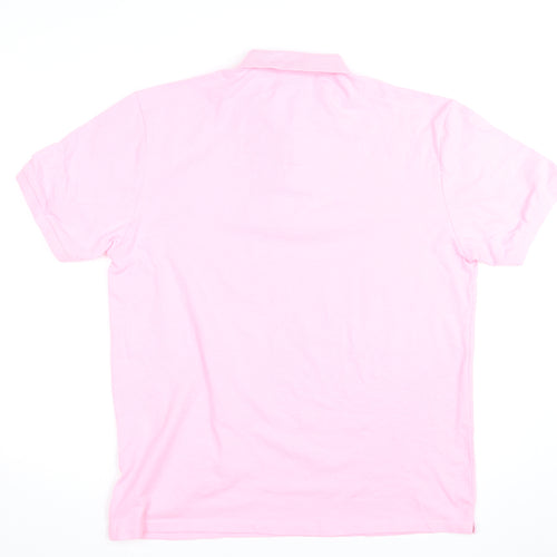 Lacoste Men’s Pink Cotton Polo Shirt Size 10XL Classic Fit