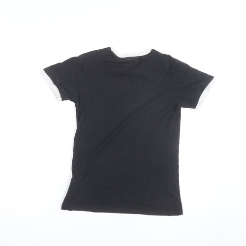 Adidas Womens Black Short Sleeve Cotton Adidas Originals T-Shirt Size 8