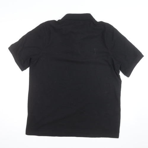 Slazenger Men's Black Polo Shirt Size L Classic Fit