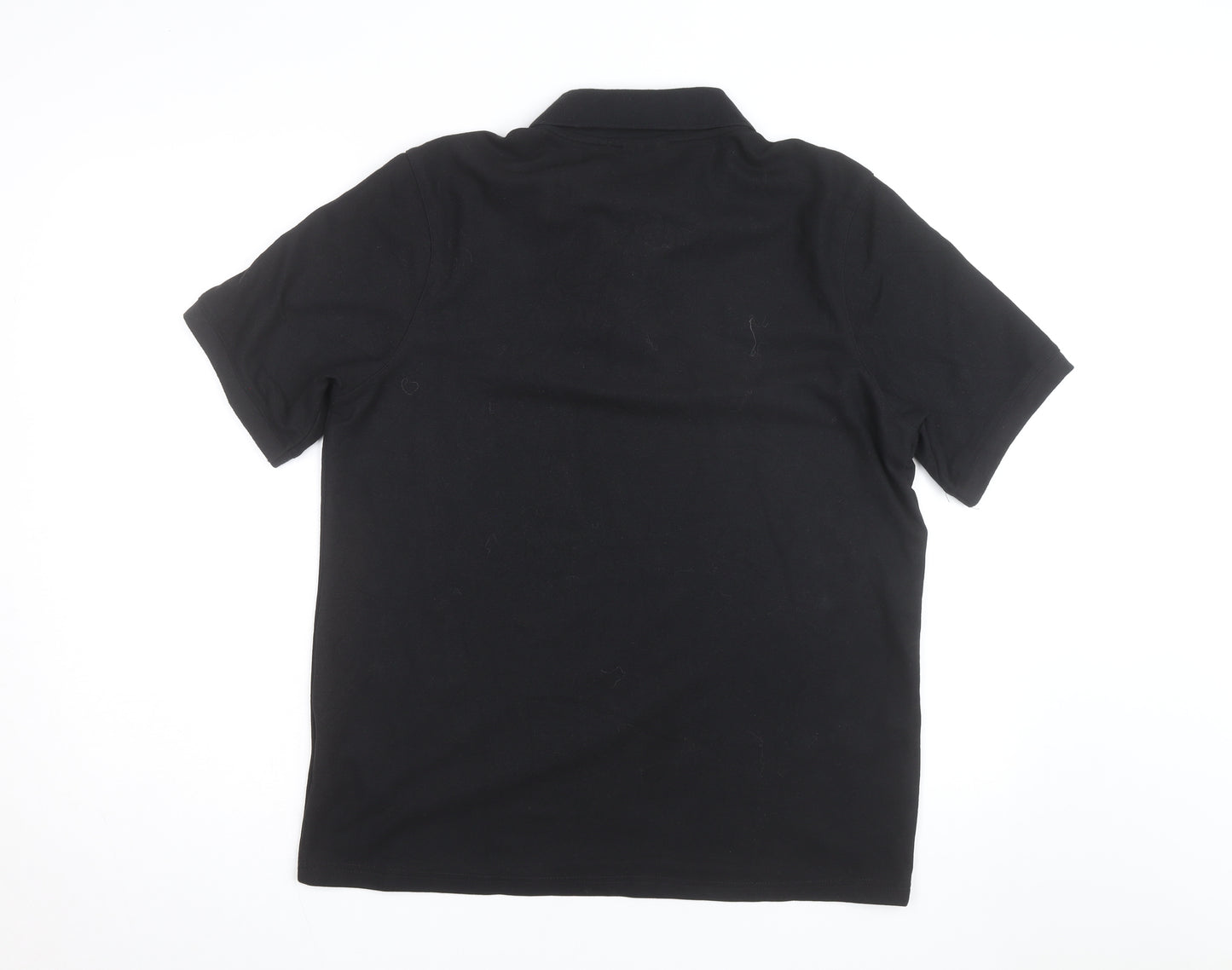 Slazenger Men's Black Polo Shirt Size L Classic Fit