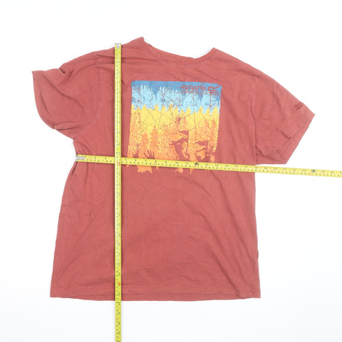 Regatta Mens Brown Graphic Outdoor Crew Neck Cotton T-Shirt Size L
