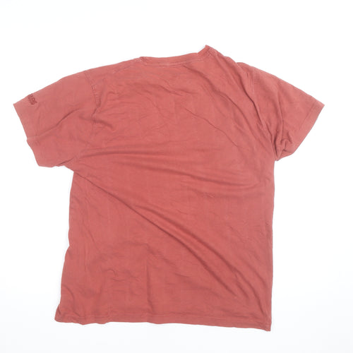 Regatta Mens Brown Graphic Outdoor Crew Neck Cotton T-Shirt Size L