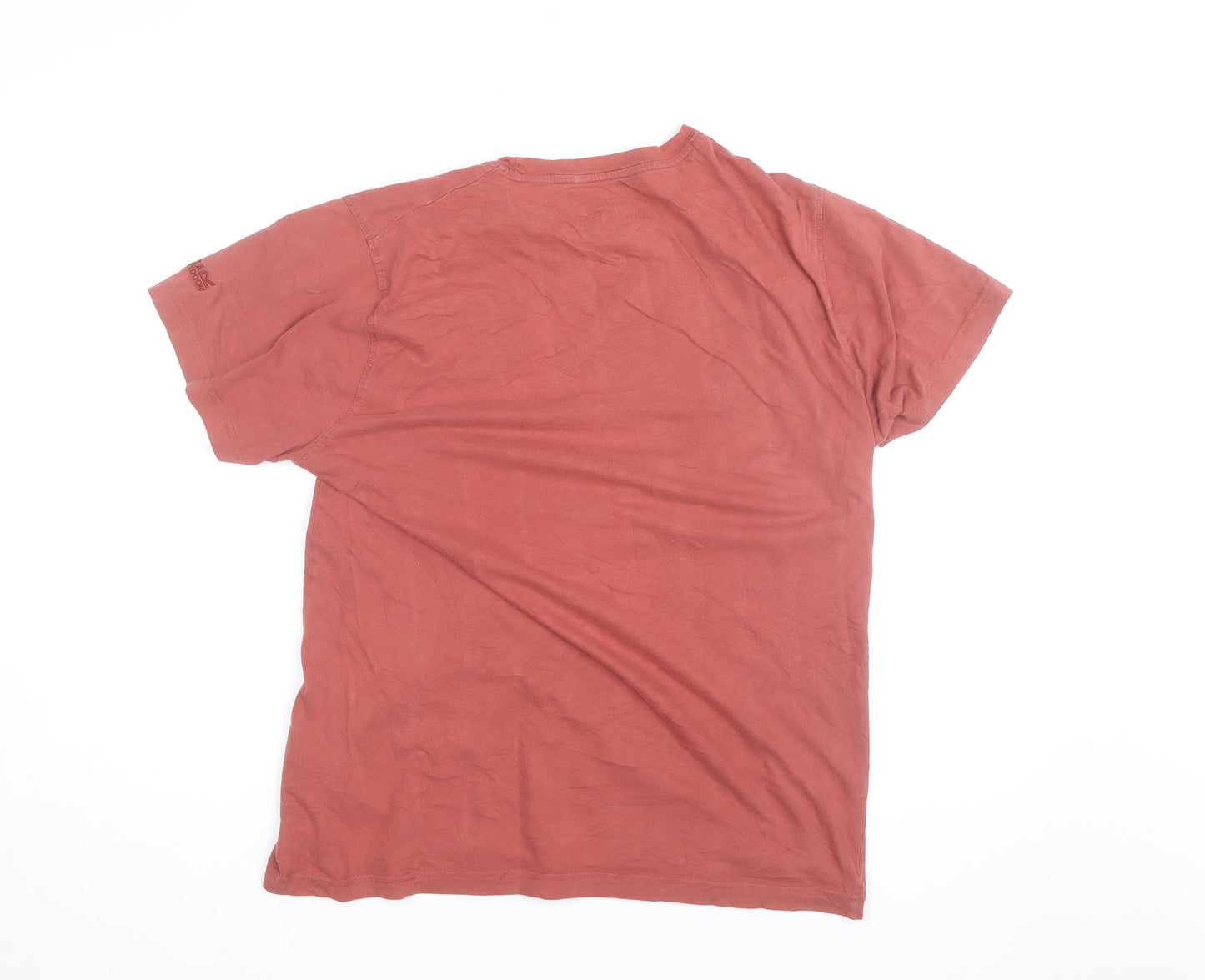 Regatta Mens Brown Graphic Outdoor Crew Neck Cotton T-Shirt Size L