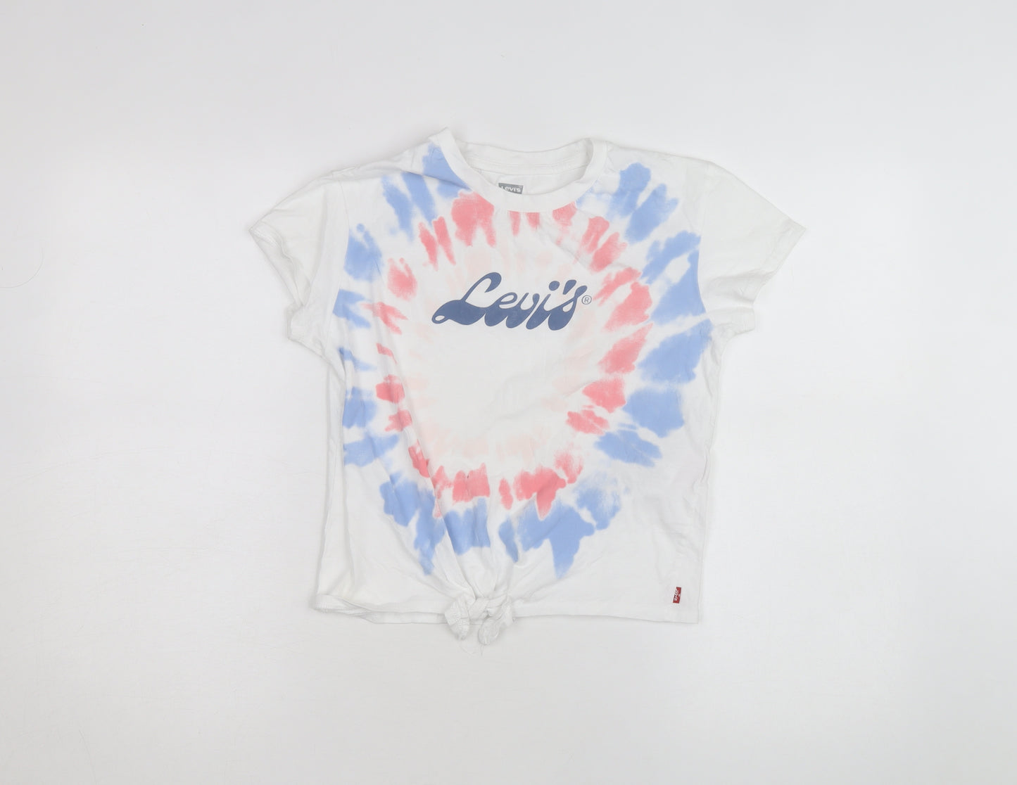 Levi's Girls Multicoloured Tie-Dye Logo Cropped T-Shirt 12-13 Years