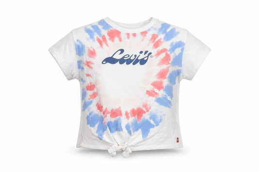 Levi's Girls Multicoloured Tie-Dye Logo Cropped T-Shirt 12-13 Years