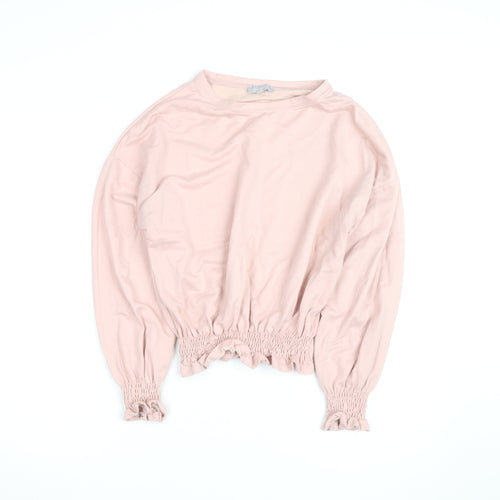 Red Herring Women’s Pink Crew Neck Long Sleeve Pullover Jumper Size 12