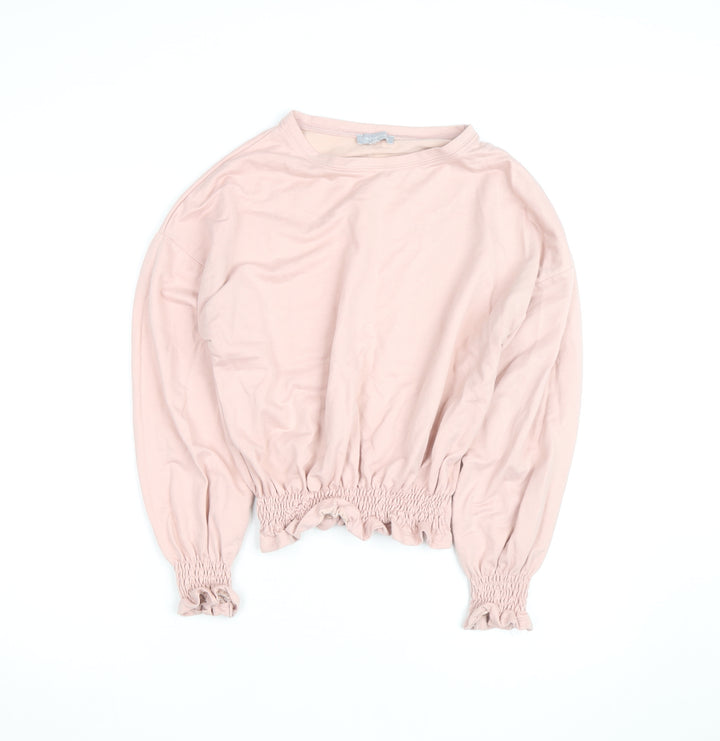 Red Herring Women’s Pink Crew Neck Long Sleeve Pullover Jumper Size 12