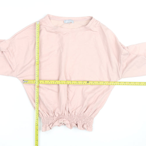 Red Herring Women’s Pink Crew Neck Long Sleeve Pullover Jumper Size 12
