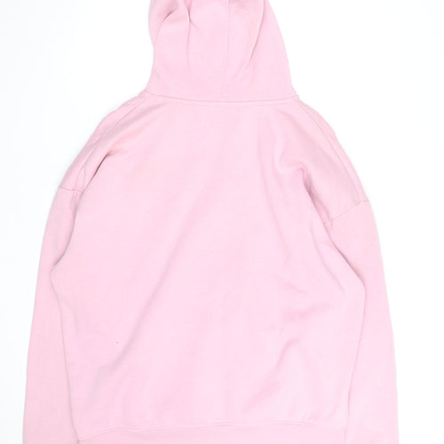 Bench Mens Pink Pullover Hoodie Size XL Cotton Blend Fleece Lined