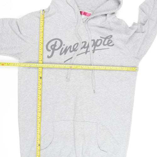 Pineapple Womens Grey Hooded Pullover Hoodie Size 14