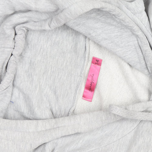 Pineapple Womens Grey Hooded Pullover Hoodie Size 14
