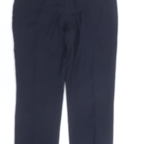 J. Banks Men's Navy Regular Fit Dress Pants 34x30