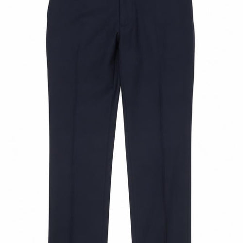 J. Banks Men's Navy Regular Fit Dress Pants 34x30