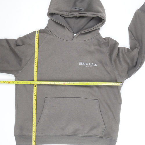 Fear of God Essentials Men's Grey Pullover Hoodie Size M
