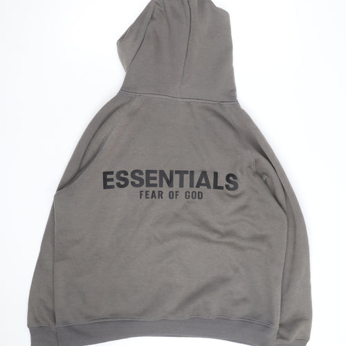Fear of God Essentials Men's Grey Pullover Hoodie Size M