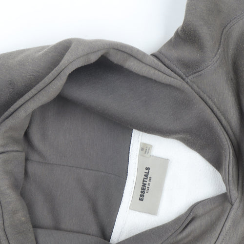Fear of God Essentials Men's Grey Pullover Hoodie Size M