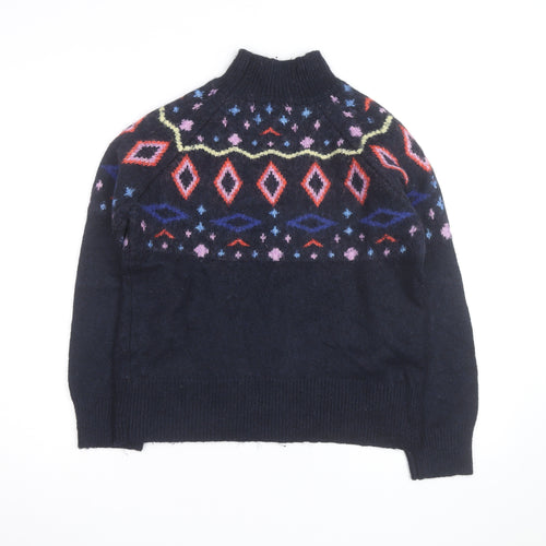 Marks and Spencer Women’s Blue Fair Isle Wool Jumper Size S