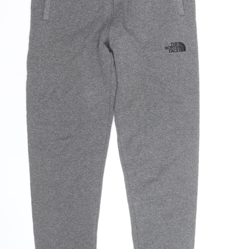 The North Face Boys Grey XL Jogger Sweatpants Tapered Fleece Trousers