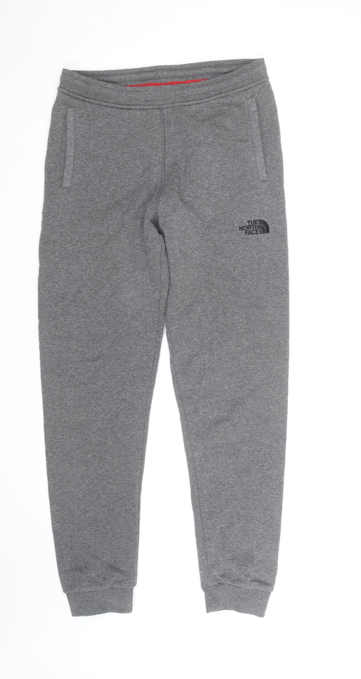 The North Face Boys Grey XL Jogger Sweatpants Tapered Fleece Trousers