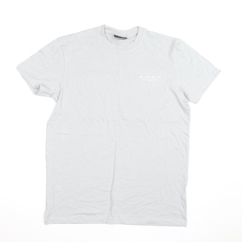 McKenzie Men's Grey Cotton Crew Neck Short Sleeve T-Shirt Size M