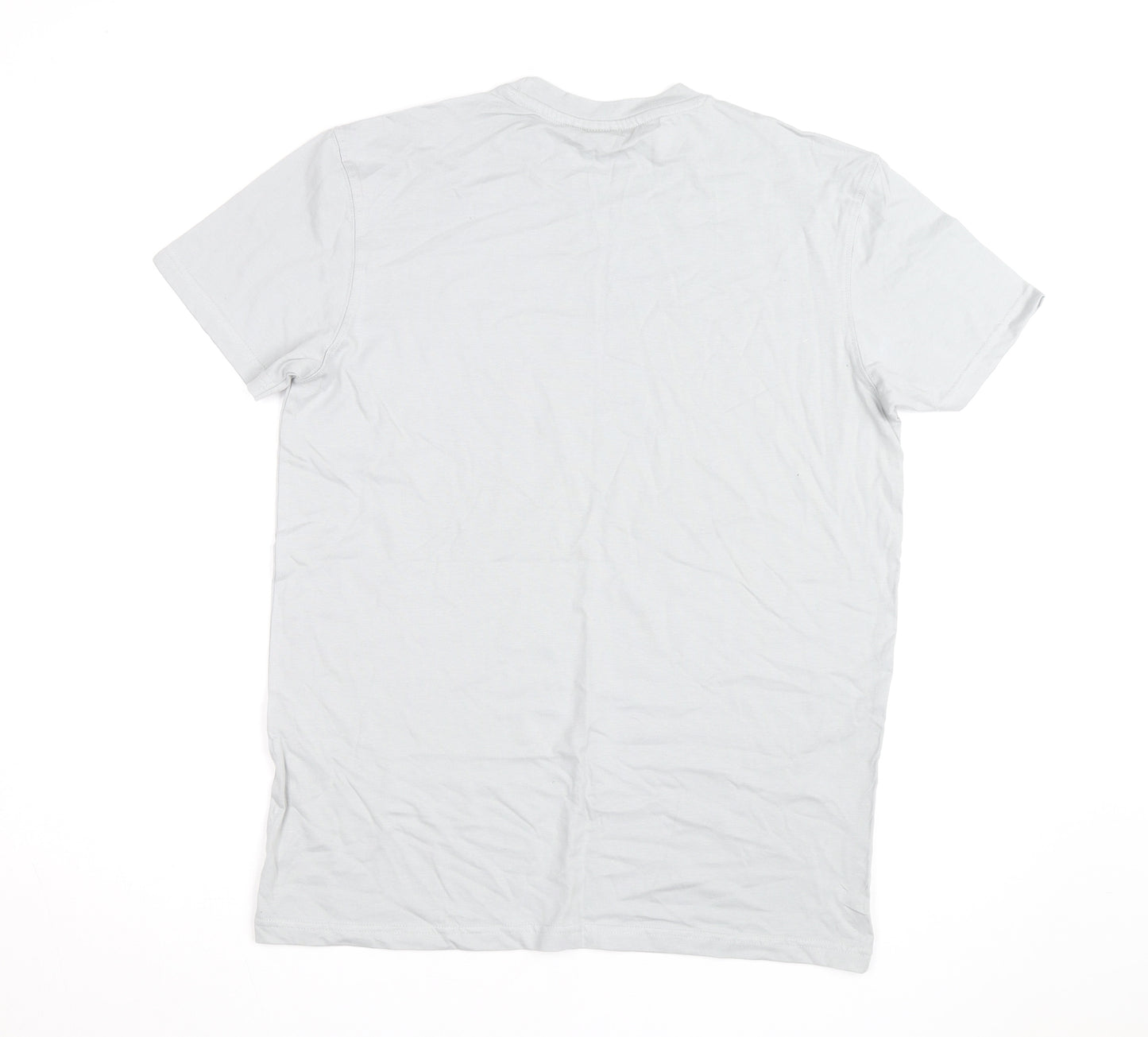 McKenzie Men's Grey Cotton Crew Neck Short Sleeve T-Shirt Size M