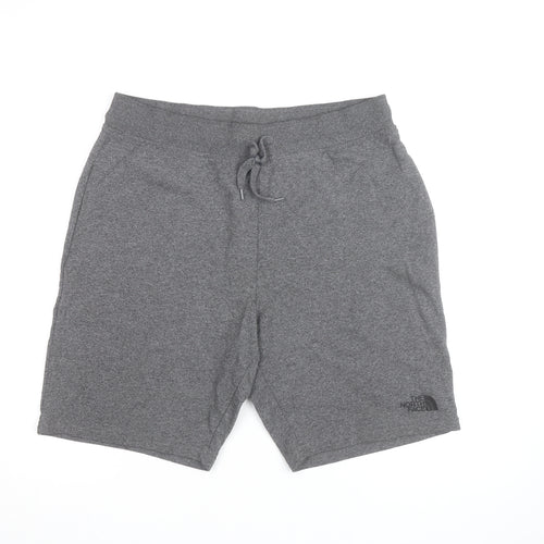 The North Face Men's Grey Sweat Shorts L Regular Fit Activewear