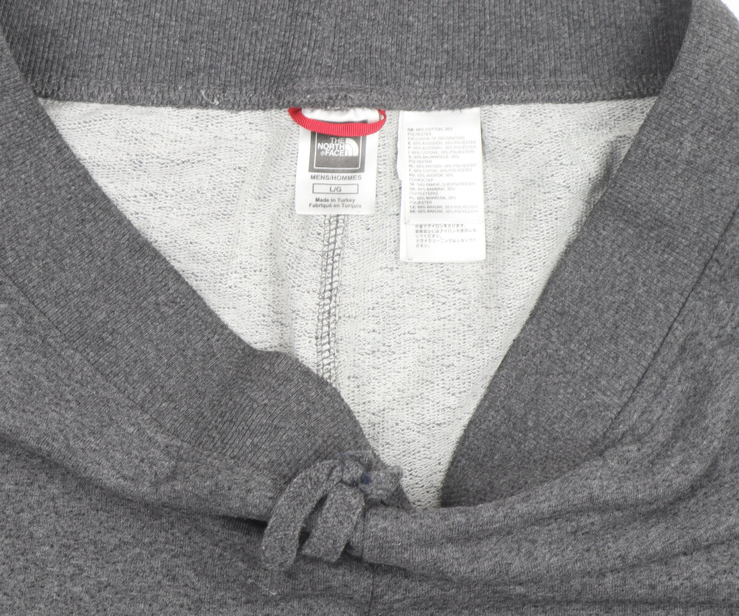The North Face Men's Grey Sweat Shorts L Regular Fit Activewear